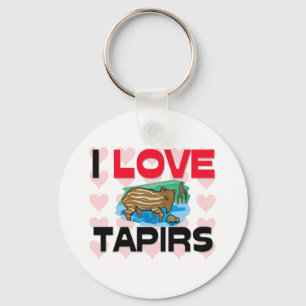 I Love Tapirs Sleutelhanger