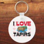 I Love Tapirs Sleutelhanger (Voorkant)