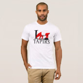 I Love Tapirs T-shirts (Voorkant volledig)