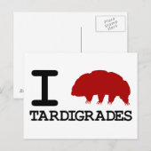 I Love Tardigrades Briefkaart (Voorkant / Achterkant)