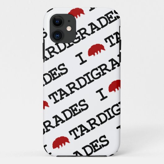 I Love Tardigrades Case-Mate iPhone Case (Achterkant)