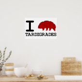 I Love Tardigrades Poster (Keuken)