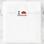 I Love Tardigrades Ronde Sticker (Tas)