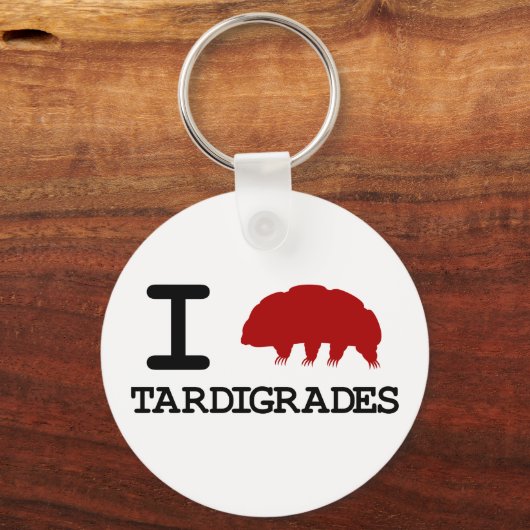 I Love Tardigrades Sleutelhanger (Voorkant)
