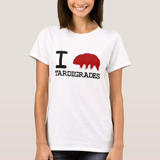 I Love Tardigrades T-shirt (Voorkant)