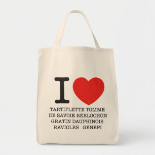 I Love Tartiflette Tote Bag
