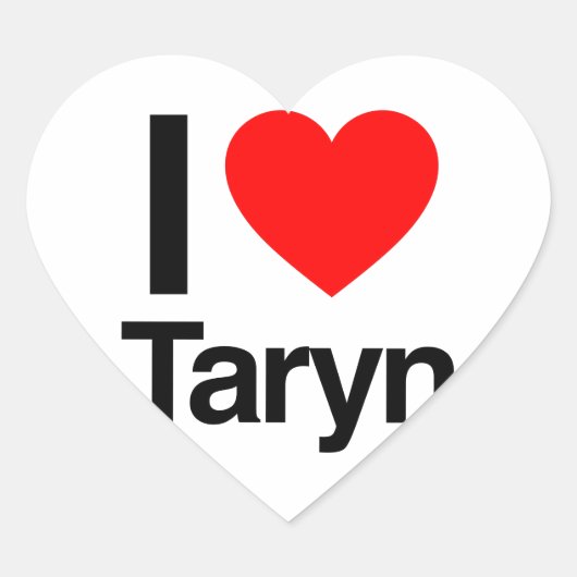 i love taryn hart sticker (Voorkant)