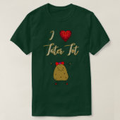 I Love Tater Tot Funny Cute Potato  T-shirt (Design voorkant)