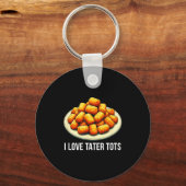 I Love Tater Tots -  Sleutelhanger (Voorkant)