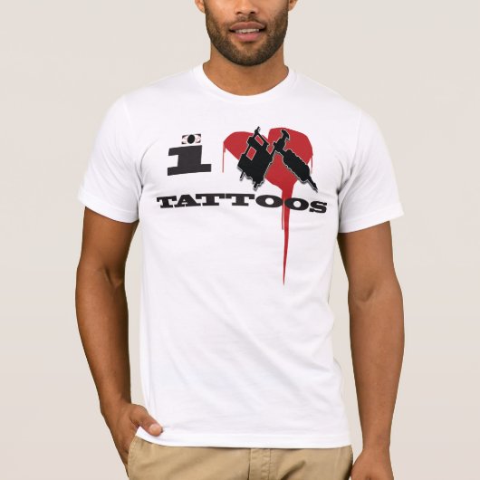i LOVE TATTOOS TSHIRT (Voorkant)