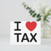 I Love Tax Briefkaart (Staand voorkant)