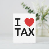I Love Tax Briefkaart (Staand voorkant)