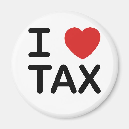 I Love Tax Magneet (Voorkant)