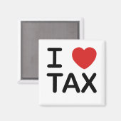 I Love Tax Magneet (Voorkant / Achterkant)