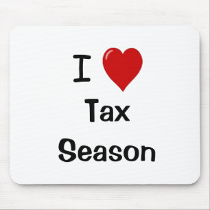 I Love Tax seizoen - I Heart Tax seizoen Muismat