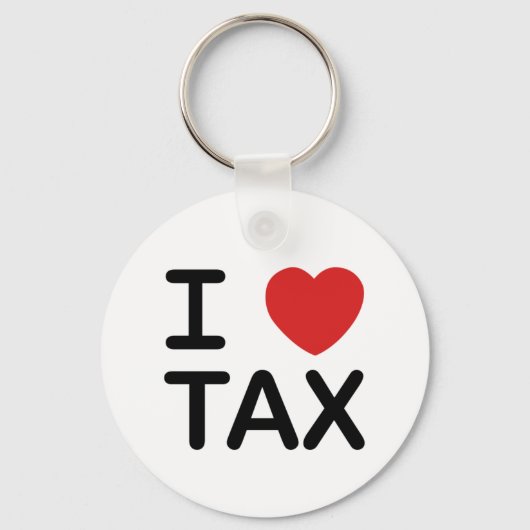 I Love Tax Sleutelhanger (Voorkant)