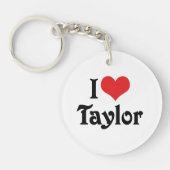 I Love Taylor Sleutelhanger (Voorkant)
