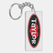 I Love Taylor Sleutelhanger (Voorkant Links)