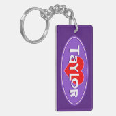 I Love Taylor Sleutelhanger (Voorkant Links)