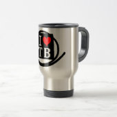 I LOVE TB Frost Glass (1 Color) Reisbeker (Voorkant rechts)