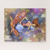 I Love Tea Girl  Tekening Fantasy Fairytale Legpuzzel (Horizontaal)