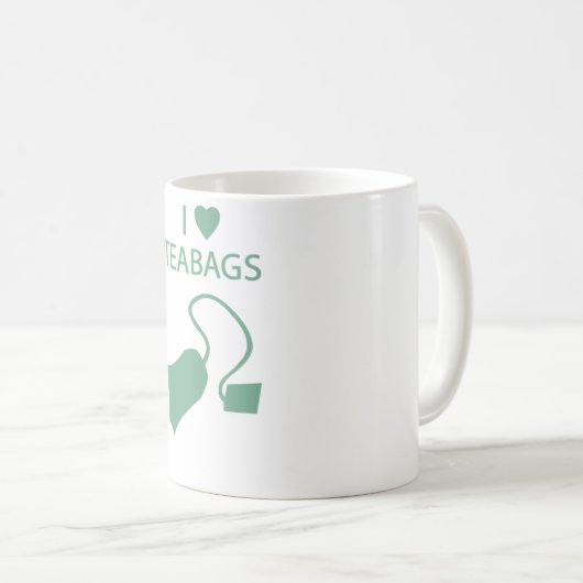 I Love Teabags Mok (Voorkant rechts)