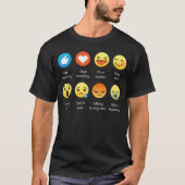 I Love Teacher Emoji Emoticon Funny T-shirt (Voorkant)