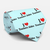 I Love Teachers Aides Stropdas (Opgerold)