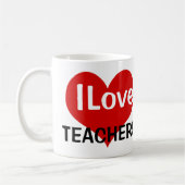 I Love Teachers Koffiemok (Links)