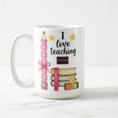 I love teaching reading teacher coffee mug  koffiemok (Links)