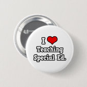 I Love Teaching Special Ed Ronde Button 5,7 Cm (Voorkant /achterkant)