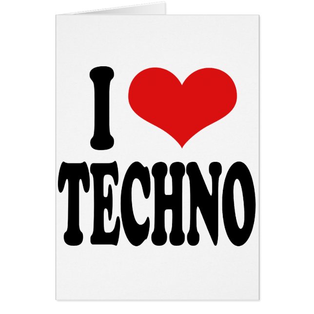 I Love Techno (Voorkant)