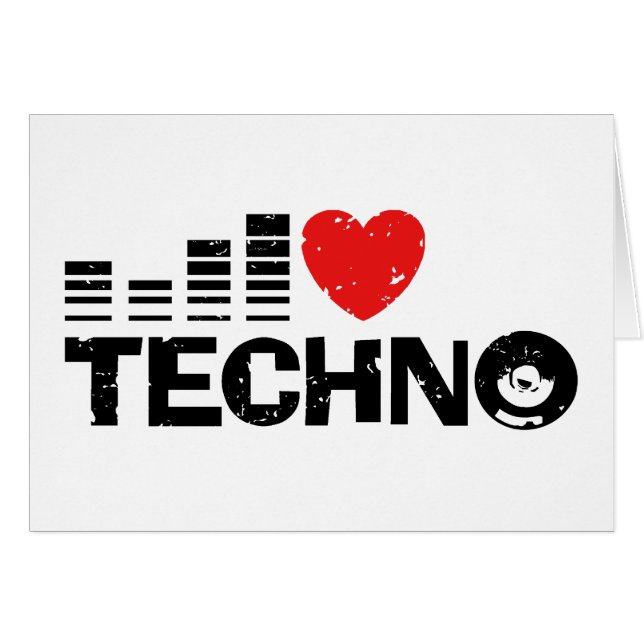 I Love Techno (Voorkant Horizontaal)