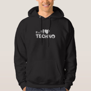 I Love Techno Hoodie