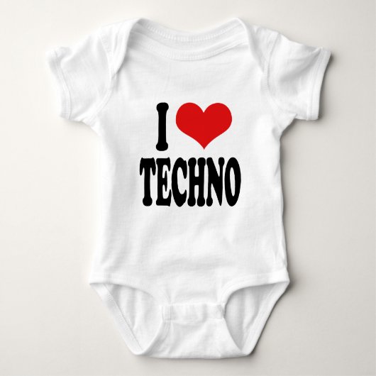 I Love Techno Romper (Voorkant)