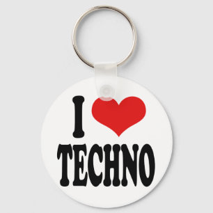 I Love Techno Sleutelhanger