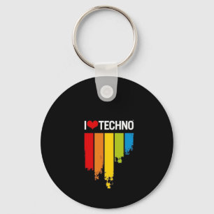 I Love Techno Sleutelhanger