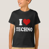 I Love Techno T-shirt (Voorkant)