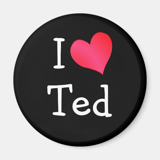 I Love Ted Magneet (Voorkant)