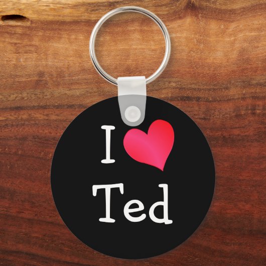 I Love Ted Sleutelhanger (Voorkant)