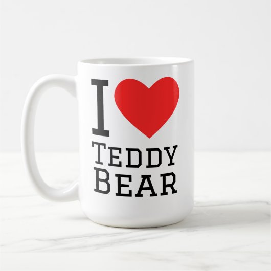 I love Teddy bear Koffiemok (Links)