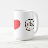 I Love Teeth Coffee Mok (Voorkant rechts)