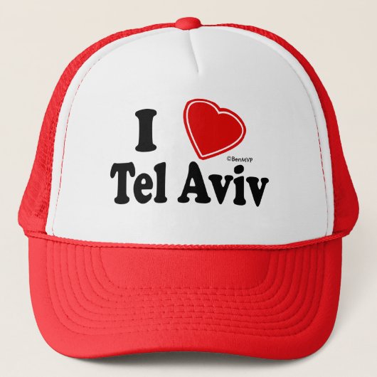 I Love Tel Aviv Trucker Pet (Voorkant)