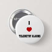 I Love Telemetry Alarms Ronde Button 5,7 Cm (Voorkant /achterkant)