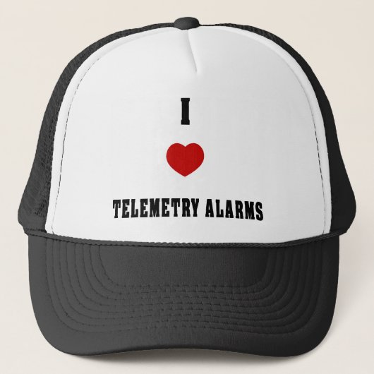 I Love Telemetry Alarms Trucker Pet (Voorkant)