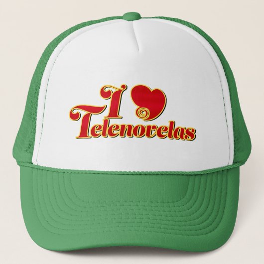 I Love Telenovelas Trucker Pet (Voorkant)