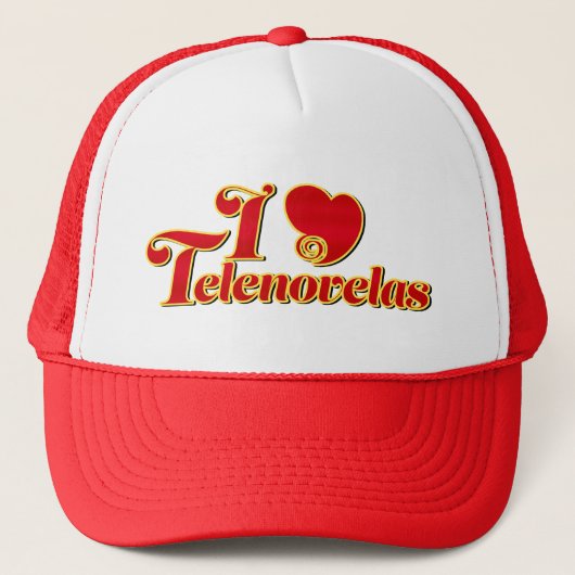 I Love Telenovelas Trucker Pet (Voorkant)