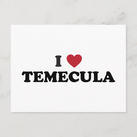 I Love Temecula California Briefkaart (Voorkant)