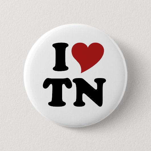 I Love Tennessee Ronde Button 5,7 Cm (Voorkant)