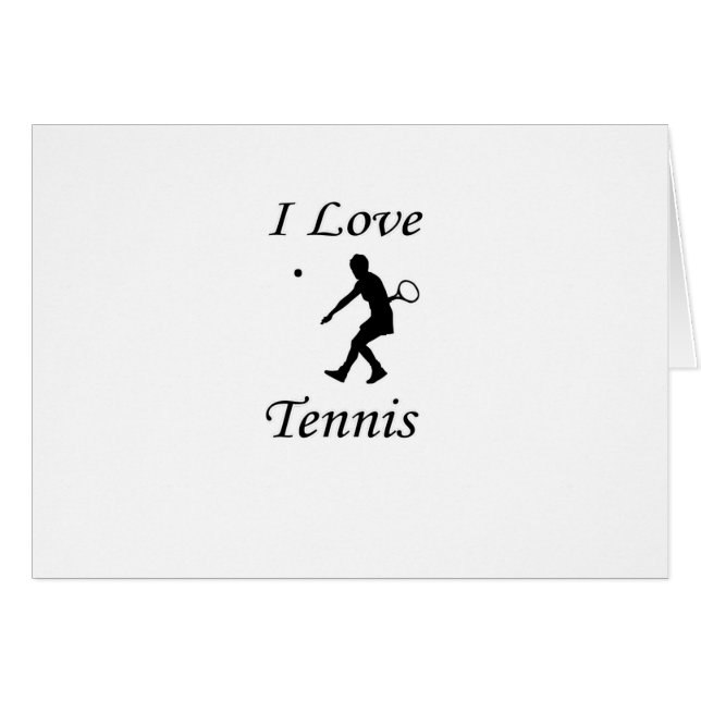 I Love Tennis (Voorkant Horizontaal)